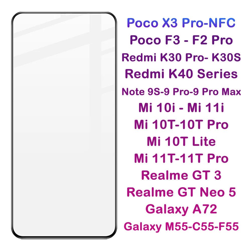 گلس فول چسب Xiaomi Mi 10T Lite مارک LANBI