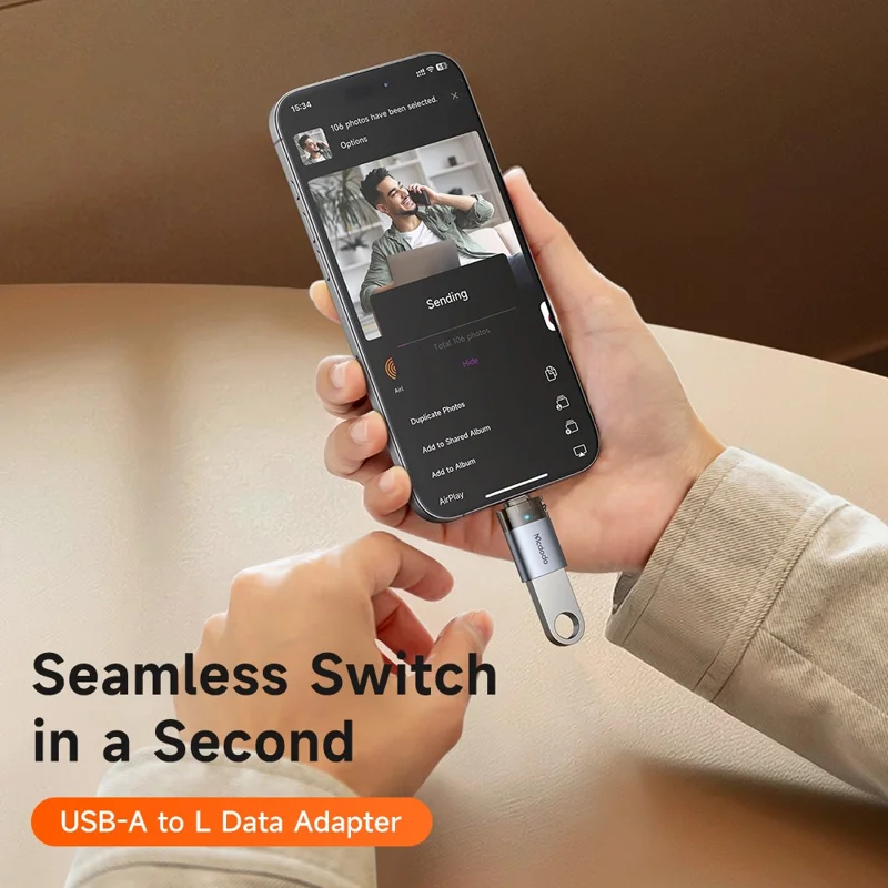 تبدیل OTG یو اس بی USB-A به لایتنینگ مک دودو مدل Mcdodo OT-7390