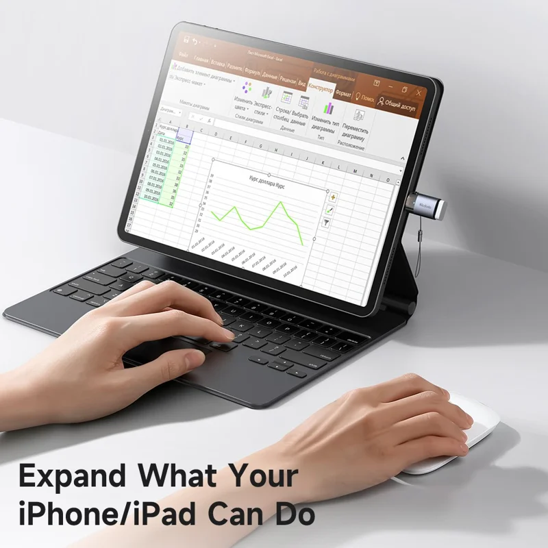 تبدیل OTG یو اس بی USB-A به لایتنینگ مک دودو مدل Mcdodo OT-7390