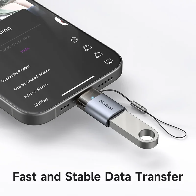 تبدیل OTG یو اس بی USB-A به لایتنینگ مک دودو مدل Mcdodo OT-7390