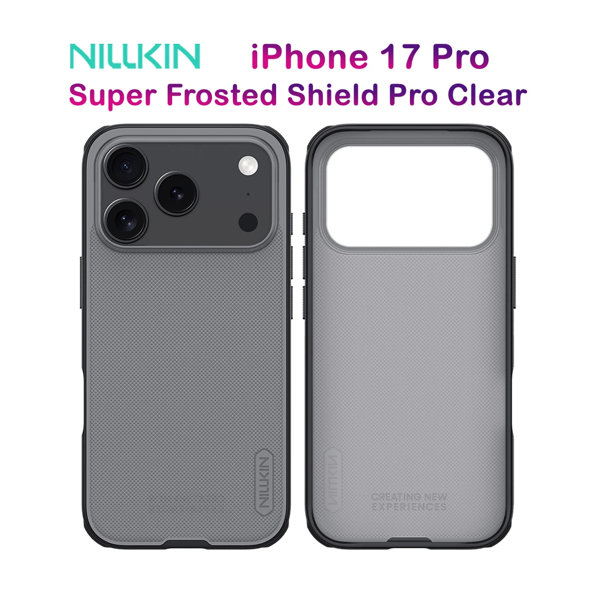 خرید قاب دودی ضدضربه iPhone 17 Pro مارک نیلکین مدل Super Frosted Shield Pro Clear