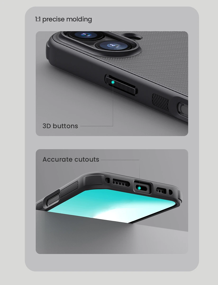 خرید قاب ضد ضربه مگنتی iPhone 17 مارک نیلکین مدل Super Frosted Shield Pro Magnetic