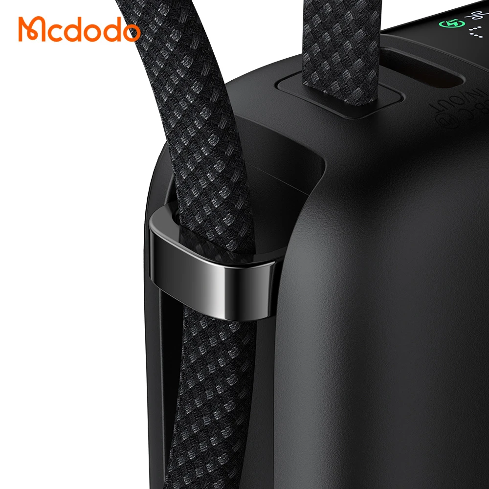 خرید پاور بانک 22.5 وات 10000 میلی‌آمپر با دو کابل متصل Type-C و Lightning برند Mcdodo مدل MC-2550 