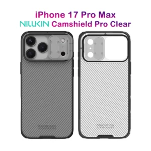 خرید گارد ضد ضربه دودی iPhone 17 Pro Max مارک نیلکین مدل Camshield Pro Clear