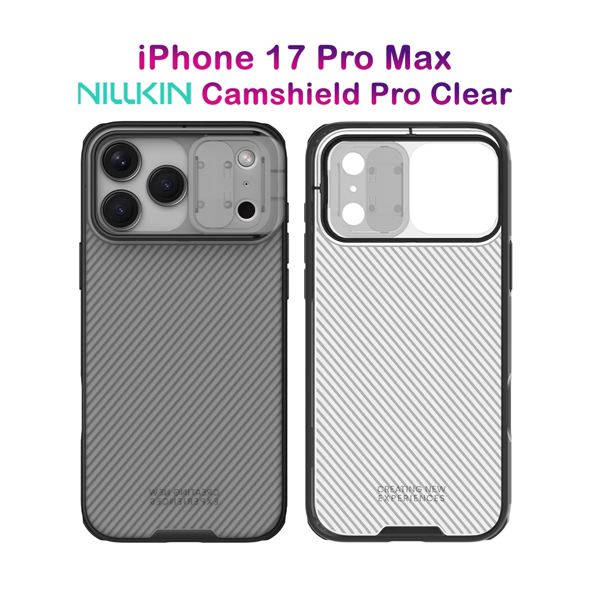 خرید گارد ضد ضربه دودی iPhone 17 Pro Max مارک نیلکین مدل Camshield Pro Clear