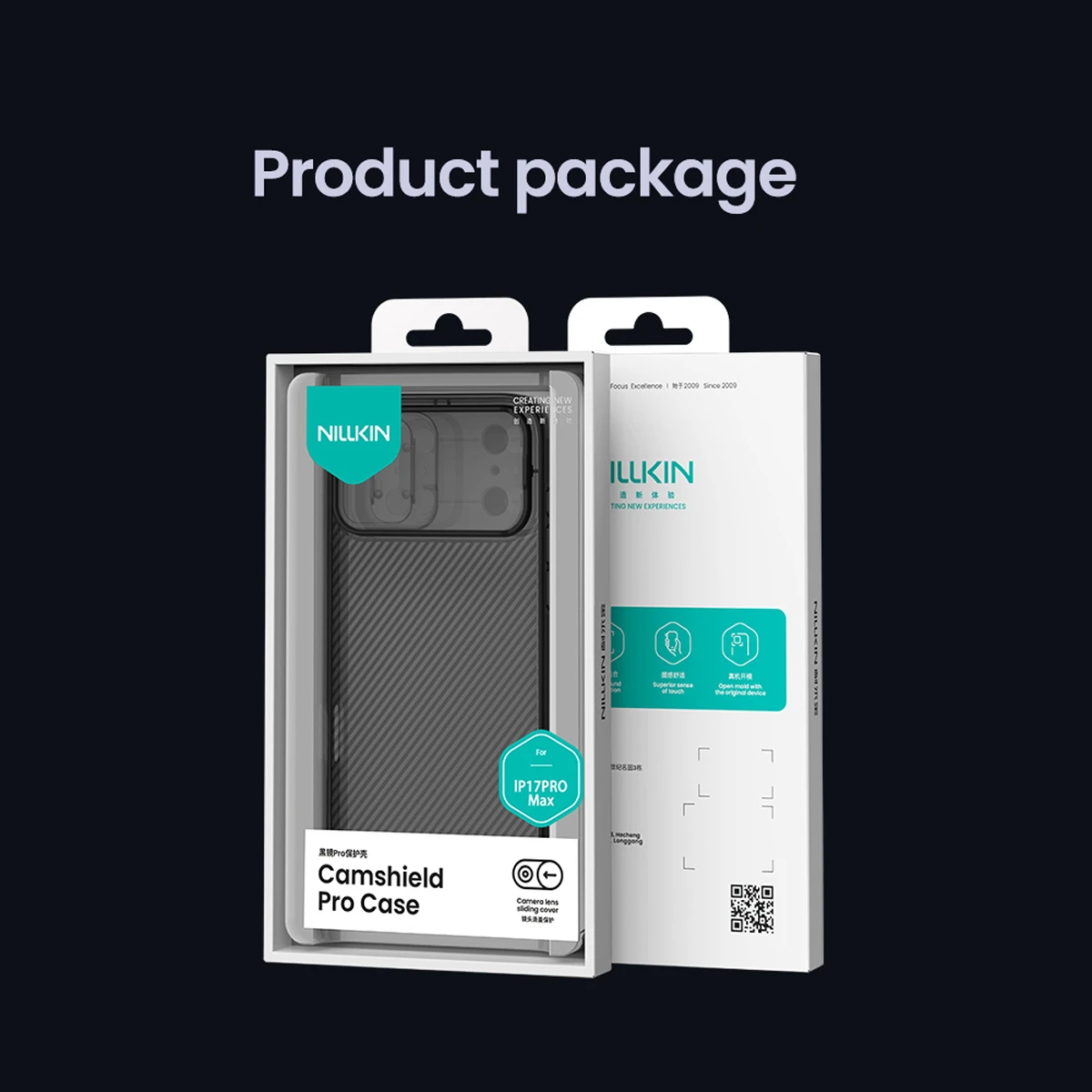 خرید گارد ضد ضربه دودی iPhone 17 Pro Max مارک نیلکین مدل Camshield Pro Clear