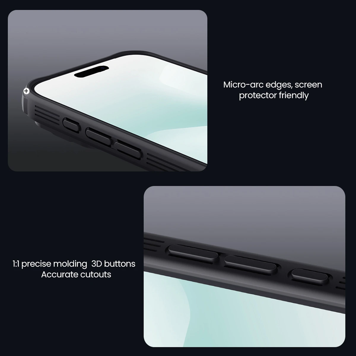 خرید گارد ضد ضربه دودی iPhone 17 Pro Max مارک نیلکین مدل Camshield Pro Clear