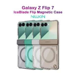 قاب کریستالی مگ سیف Samsung Galaxy Z Flip 7 مارک نیلکین مدل Iceblade Magnetic