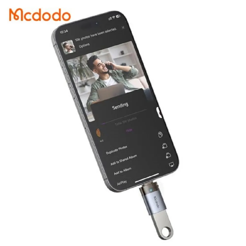 تبدیل OTG یو اس بی USB-A به لایتنینگ مک دودو مدل Mcdodo OT-7390 (10)