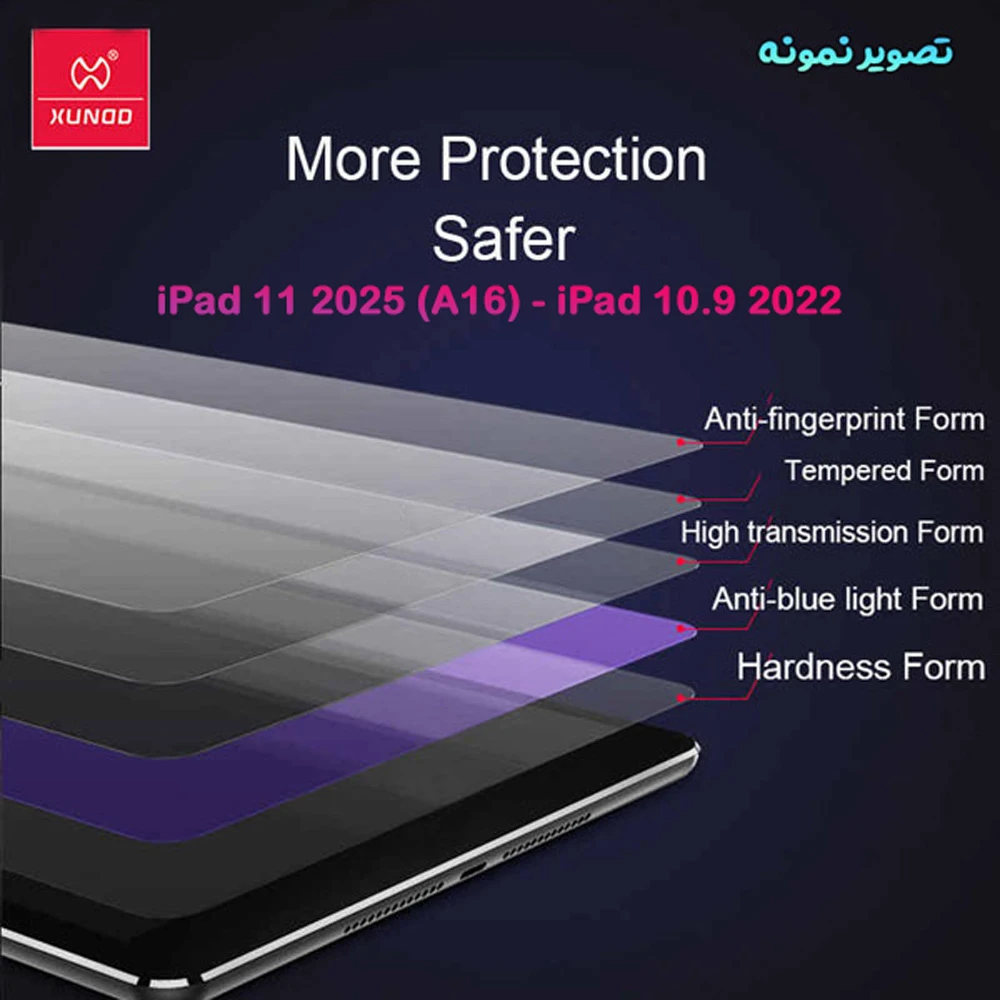 خرید برچسب شفاف صفحه نمایش تبلت iPad 11 2025 ( A16 ) مارک XUNDD مدل Paper Like Film