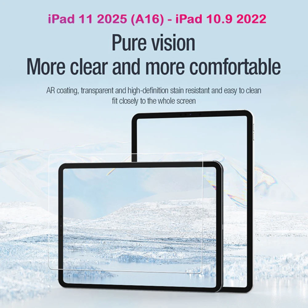 خرید برچسب صفحه نمایش تبلت iPad 11 2025 ( A16 ) مارک نیلکین مدل Pure series AR Film