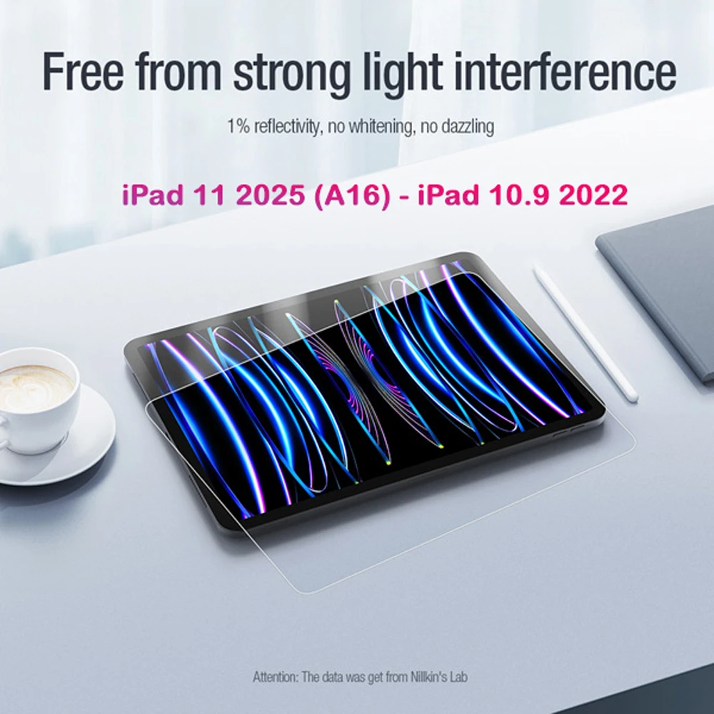 خرید برچسب صفحه نمایش تبلت iPad 11 2025 ( A16 ) مارک نیلکین مدل Pure series AR Film