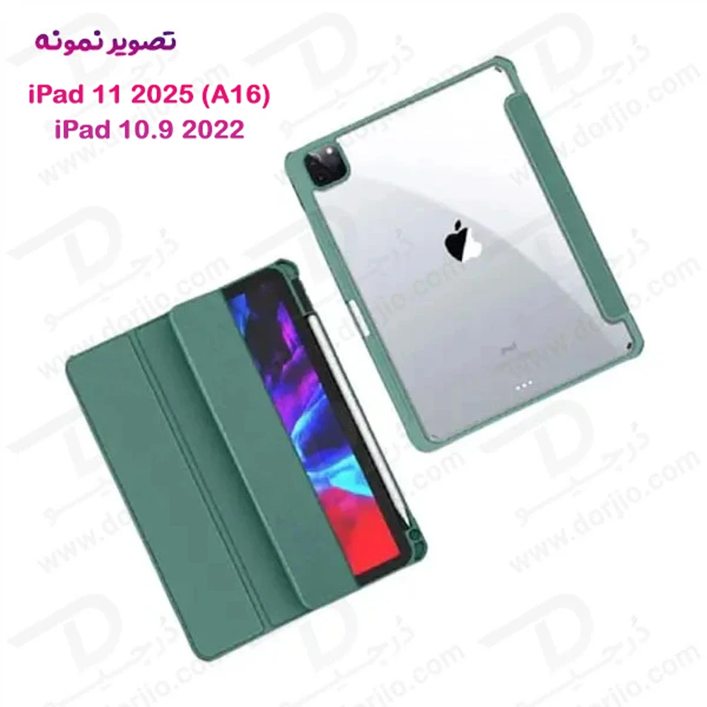 خرید فلیپ کاور پشت شفاف ضد ضربه تبلت iPad 11 2025 ( A16 ) مارک XUNDD سری Beatle Dream