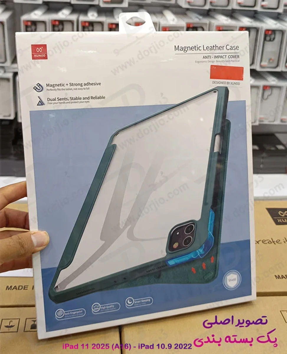 خرید فلیپ کاور پشت شفاف ضد ضربه تبلت iPad 11 2025 ( A16 ) مارک XUNDD سری Beatle Dream