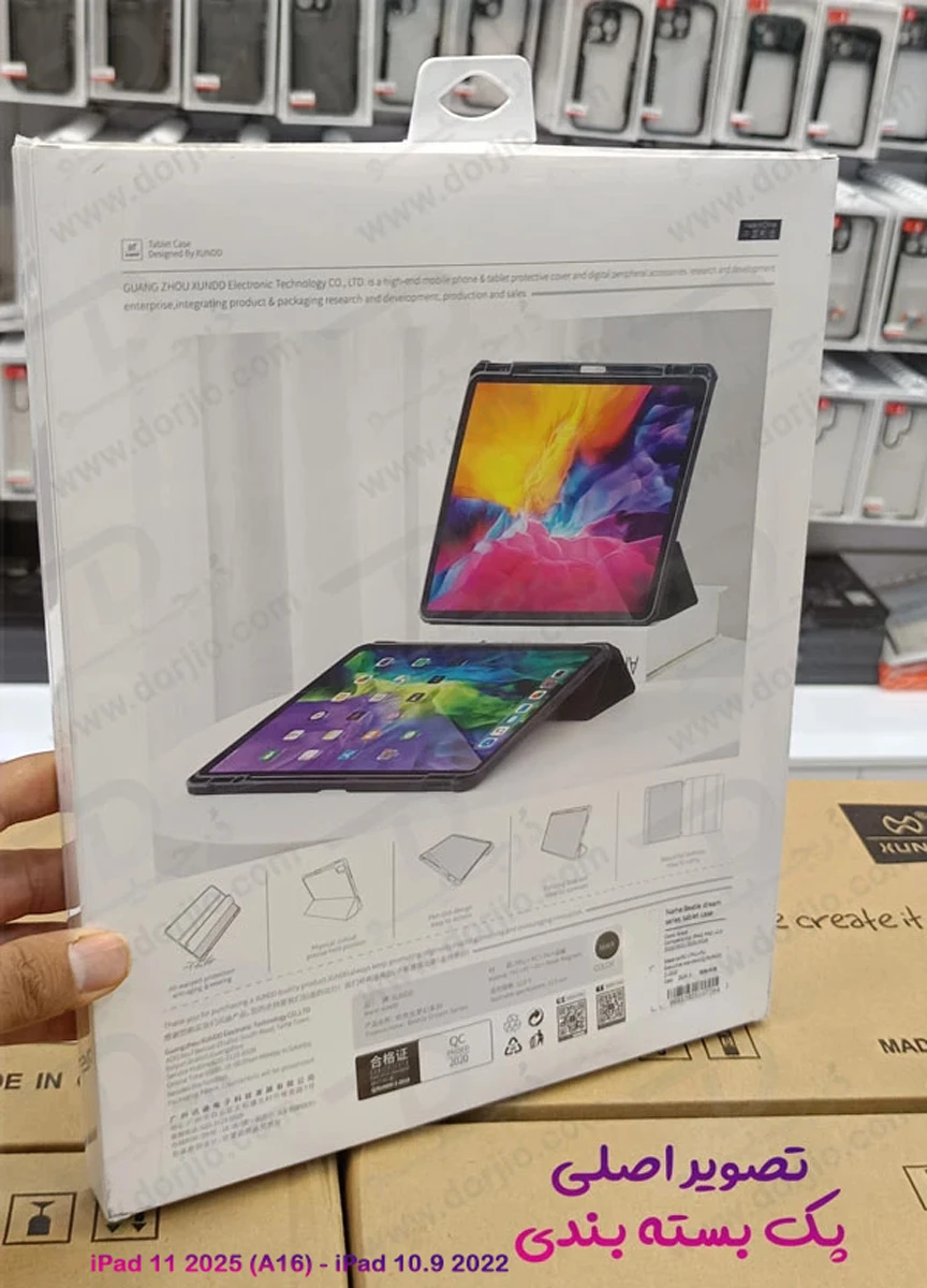 خرید فلیپ کاور پشت شفاف ضد ضربه تبلت iPad 11 2025 ( A16 ) مارک XUNDD سری Beatle Dream