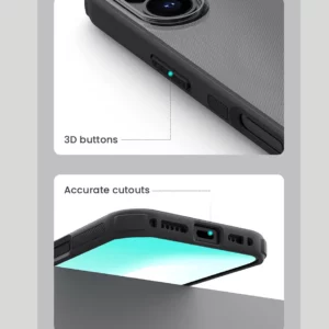 خرید قاب دودی ضدضربه iPhone 17 مارک نیلکین مدل Super Frosted Shield Pro Clear