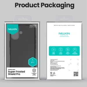 خرید قاب دودی ضدضربه iPhone 17 مارک نیلکین مدل Super Frosted Shield Pro Clear