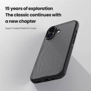 خرید قاب دودی ضدضربه iPhone 17 مارک نیلکین مدل Super Frosted Shield Pro Clear