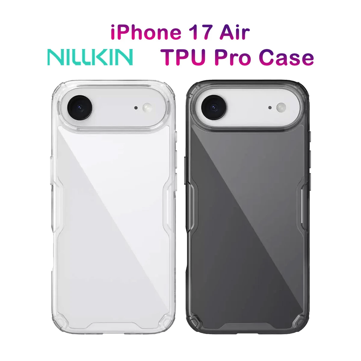 قاب شفاف iPhone 17 Air مارک نیلکین مدل Nature TPU Pro