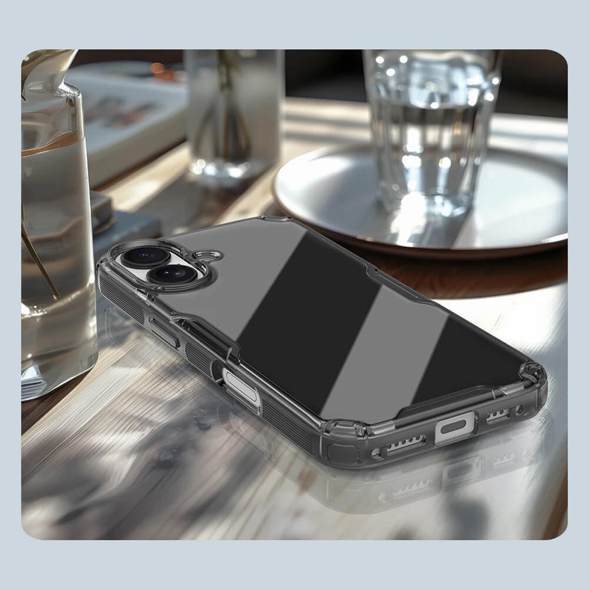 خرید قاب شفاف iPhone 17 مارک نیلکین مدل Nature TPU Pro