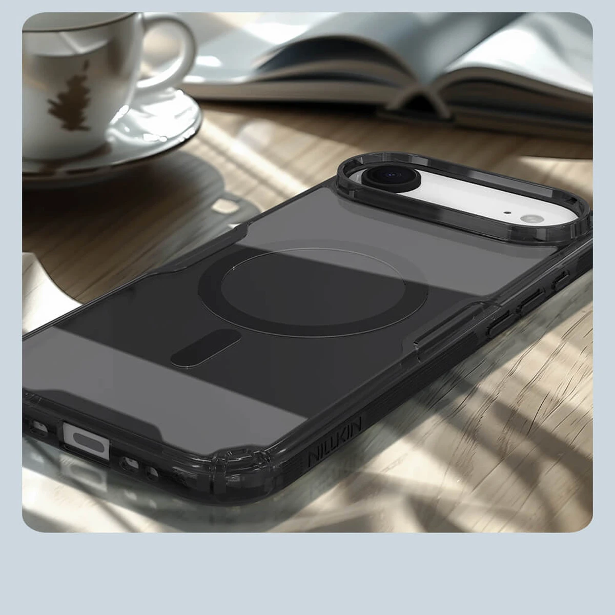 خرید قاب شفاف مگ سیف iPhone 17 Air مارک نیلکین مدل Nature TPU Pro Magnetic خرید قاب شفاف مگ سیف iPhone 17 Air مارک نیلکین مدل Nature TPU Pro Magnetic