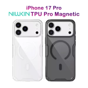 قاب شفاف مگ سیف iPhone 17 Pro مارک نیلکین مدل Nature TPU Pro Magnetic