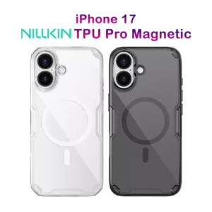 قاب شفاف مگ سیف iPhone 17 مارک نیلکین مدل Nature TPU Pro Magnetic