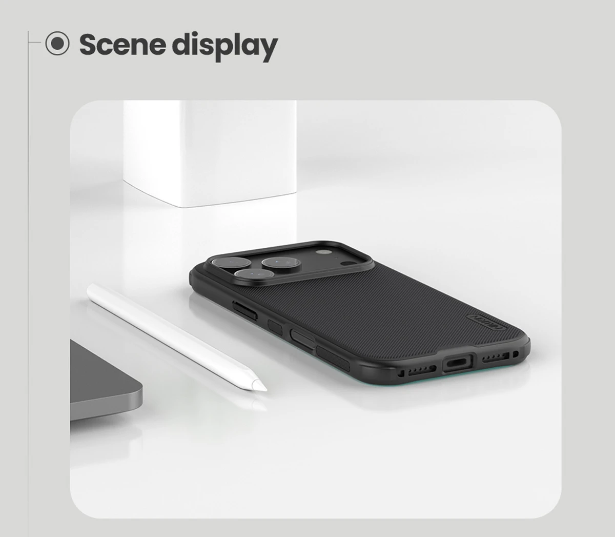 خرید قاب ضد ضربه مگنتی iPhone 17 Pro مارک نیلکین مدل Super Frosted Shield Pro Magnetic