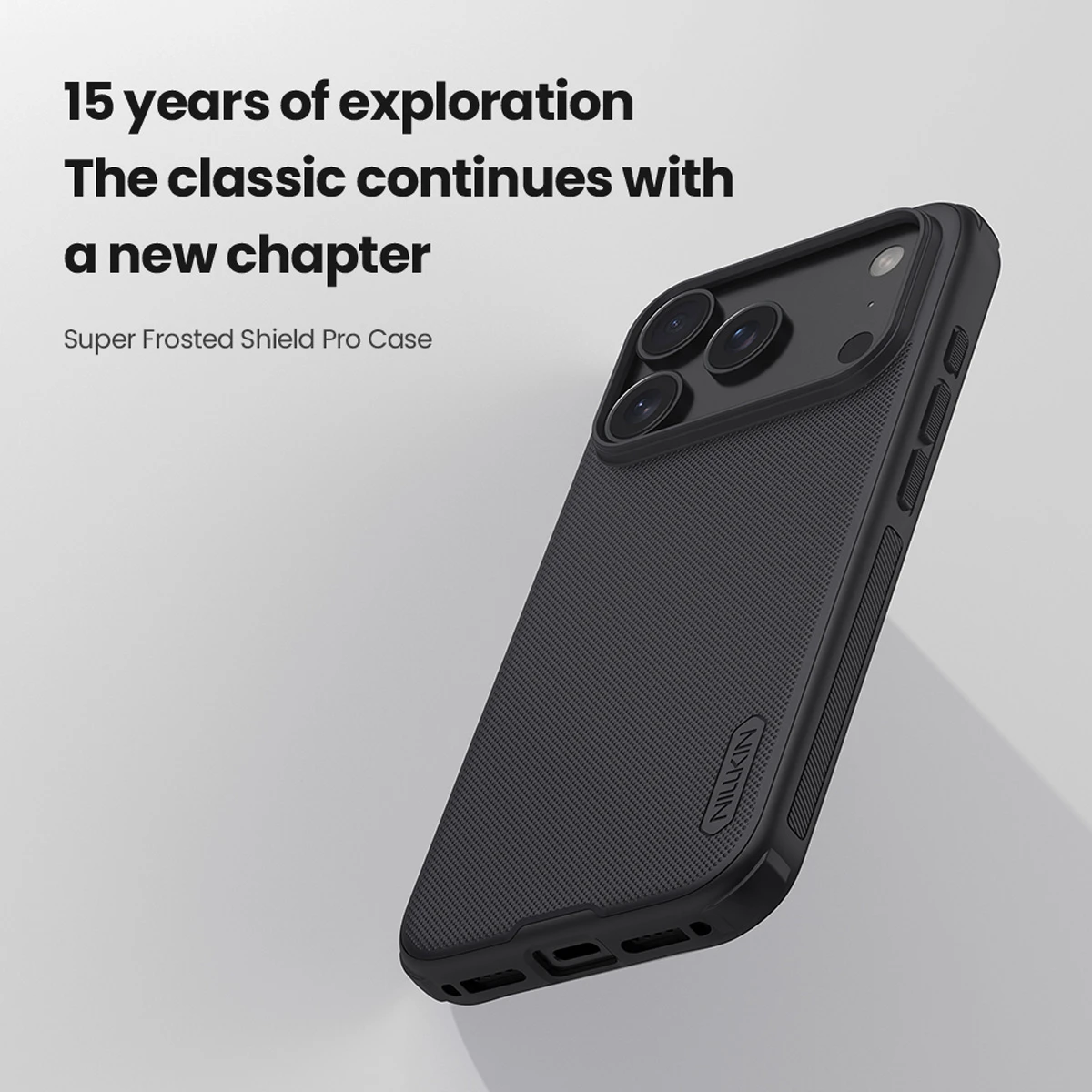 خرید قاب ضدضربه iPhone 17 Pro Max مارک نیلکین مدل Super Frosted Shield Pro خرید قاب ضدضربه iPhone 17 Pro Max مارک نیلکین مدل Super Frosted Shield Pro