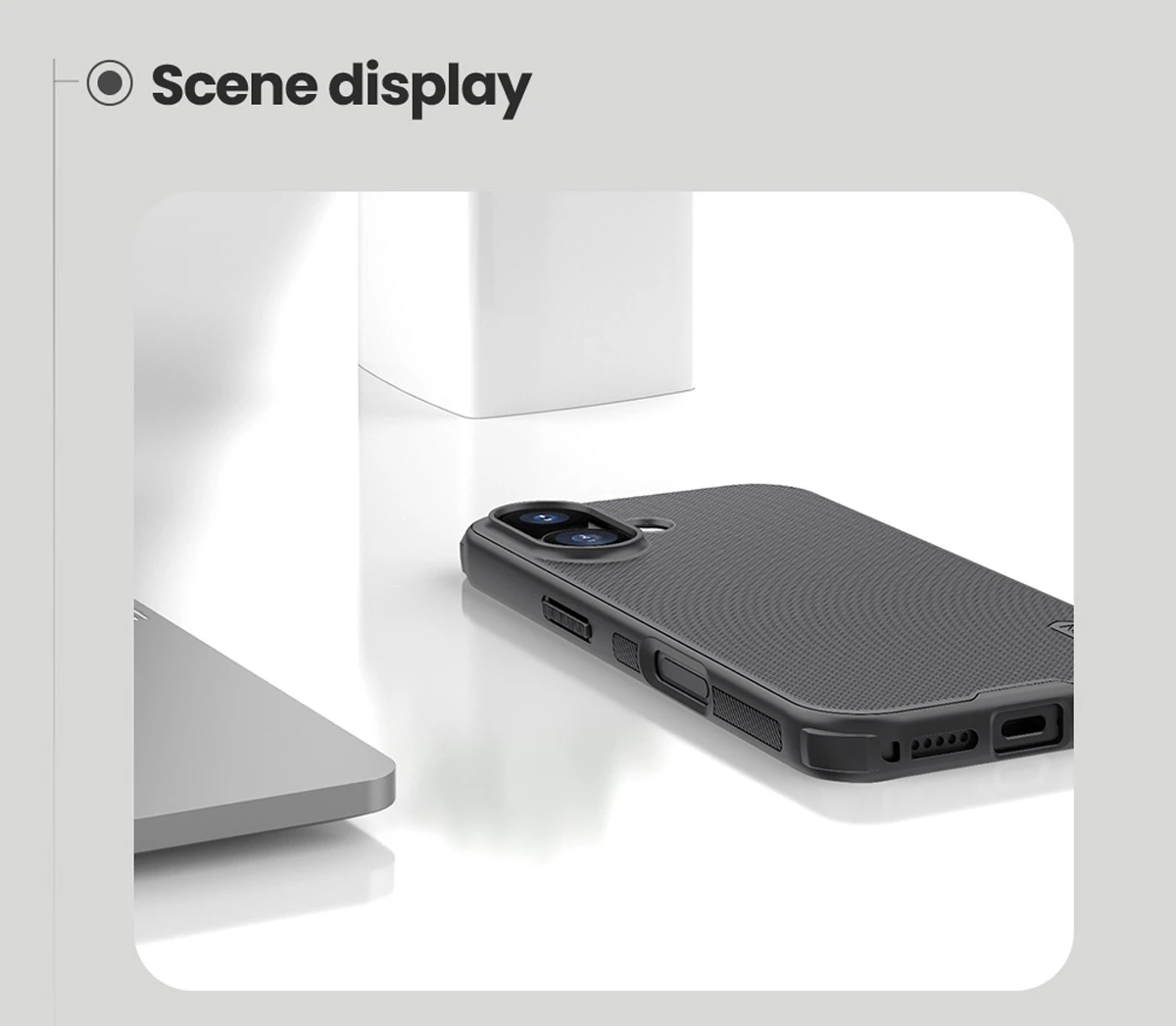 خرید قاب ضدضربه iPhone 17 مارک نیلکین مدل Super Frosted Shield Pro