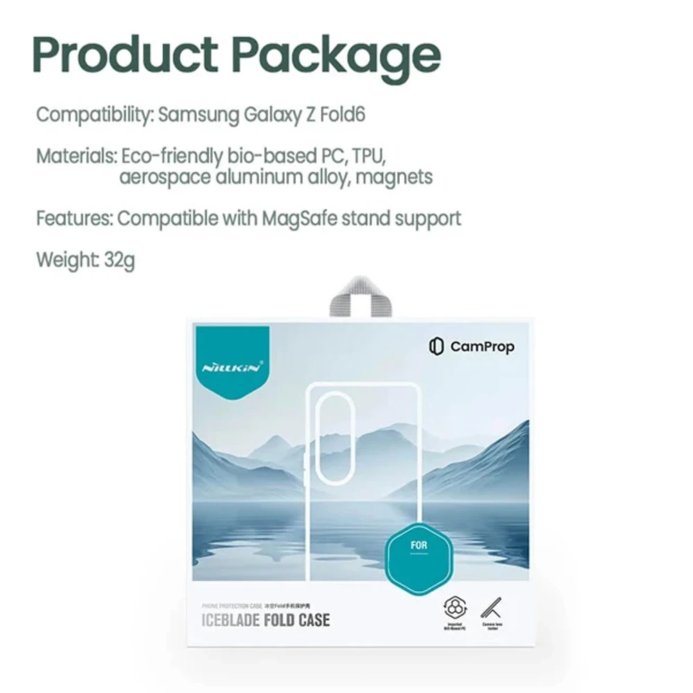 خرید قاب کریستالی استند دار Samsung Galaxy Z Fold 7 مارک نیلکین مدل Iceblade Fold خرید قاب کریستالی استند دار Samsung Galaxy Z Fold 7 مارک نیلکین مدل Iceblade Fold