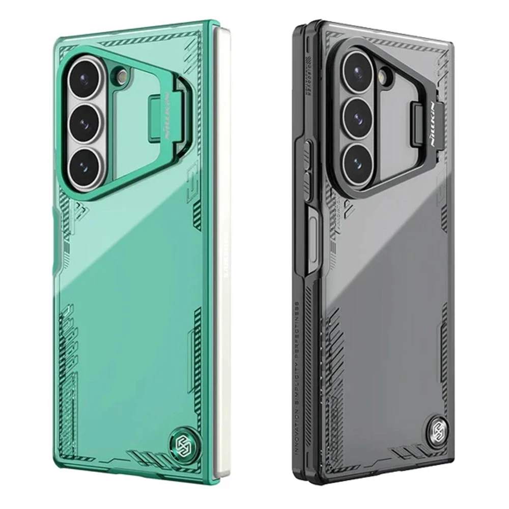 خرید قاب کریستالی استند دار Samsung Galaxy Z Fold 7 مارک نیلکین مدل Iceblade Fold