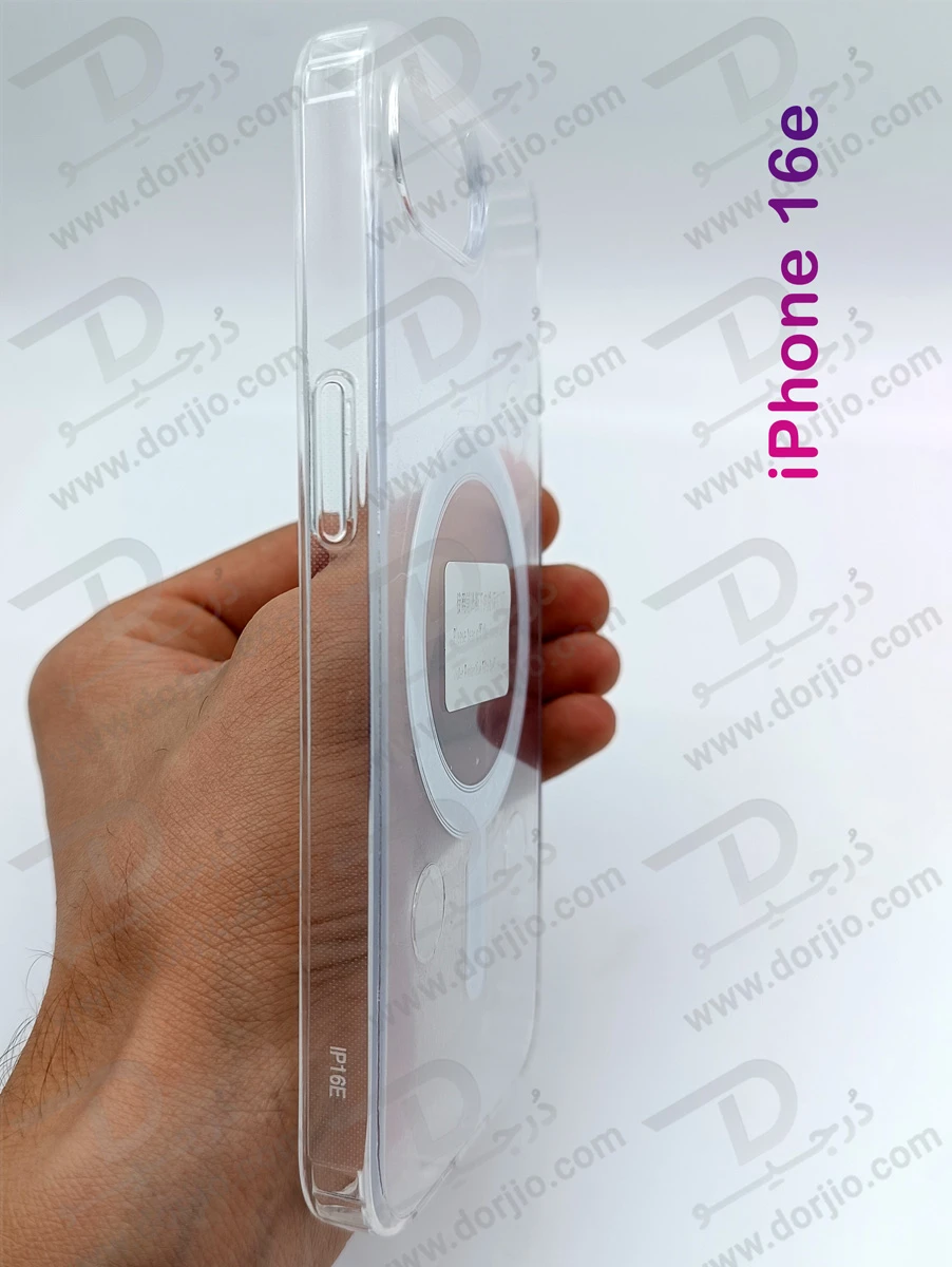 خرید قاب کریستالی شفاف مگنتی iPhone 16e