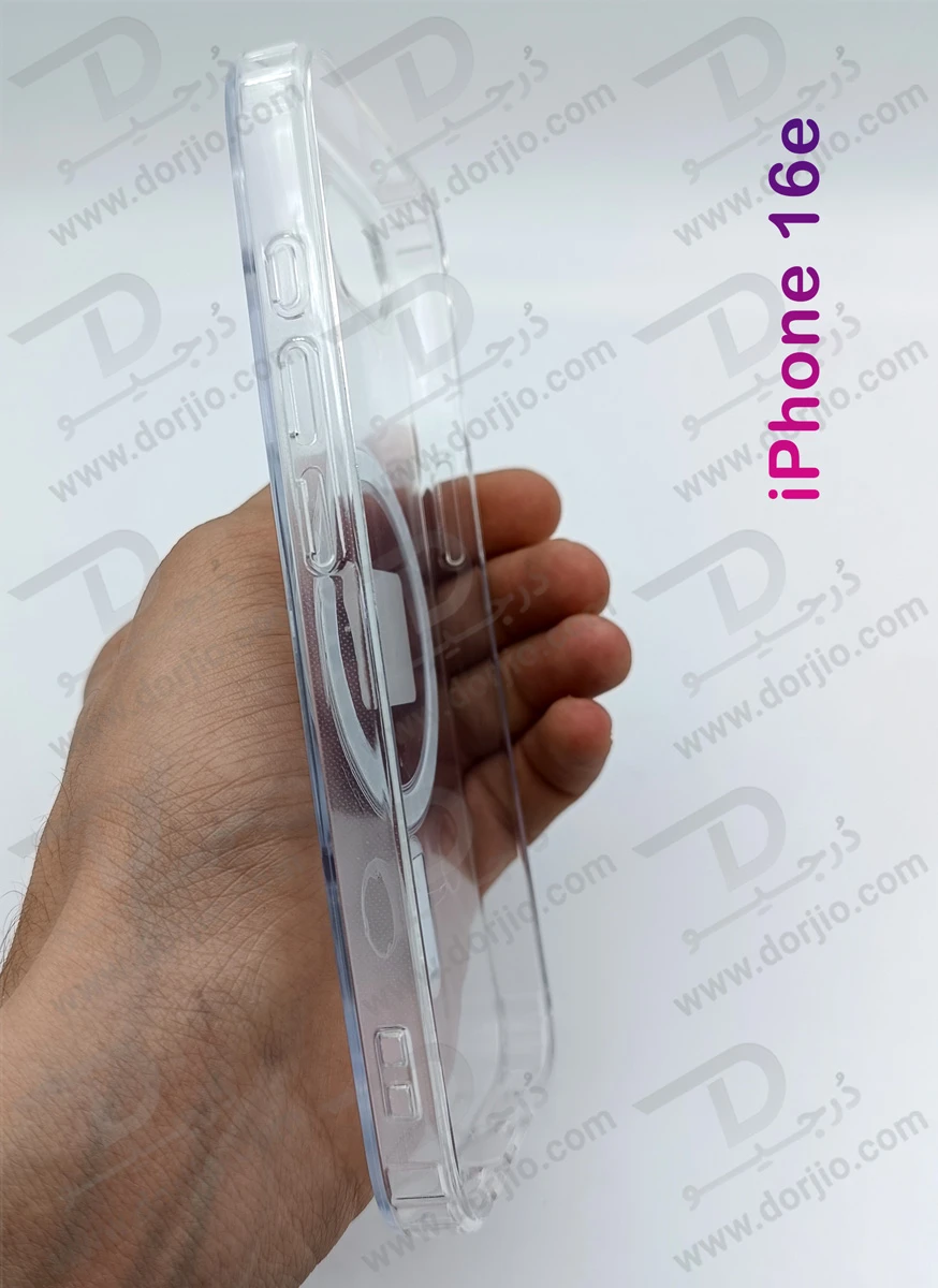 خرید قاب کریستالی شفاف مگنتی iPhone 16e
