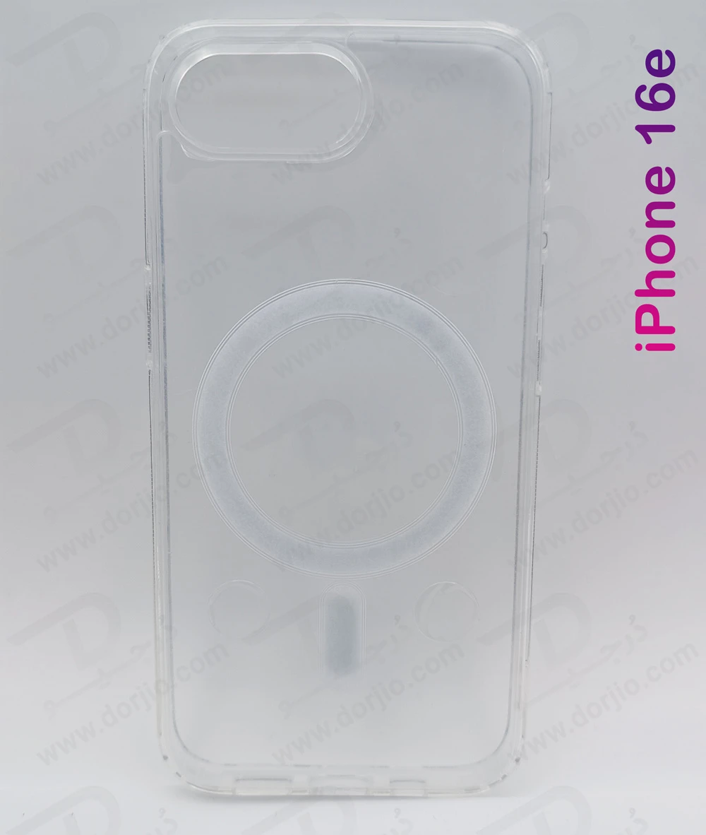خرید قاب کریستالی شفاف مگنتی iPhone 16e