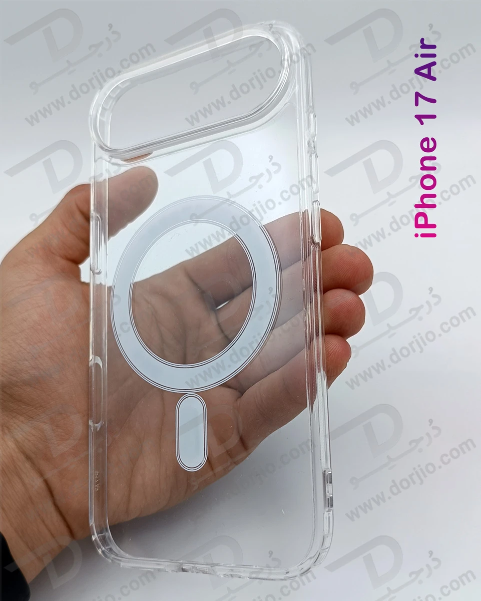 خرید قاب کریستالی شفاف مگنتی iPhone 17 Air خرید قاب کریستالی شفاف مگنتی iPhone 17 Air