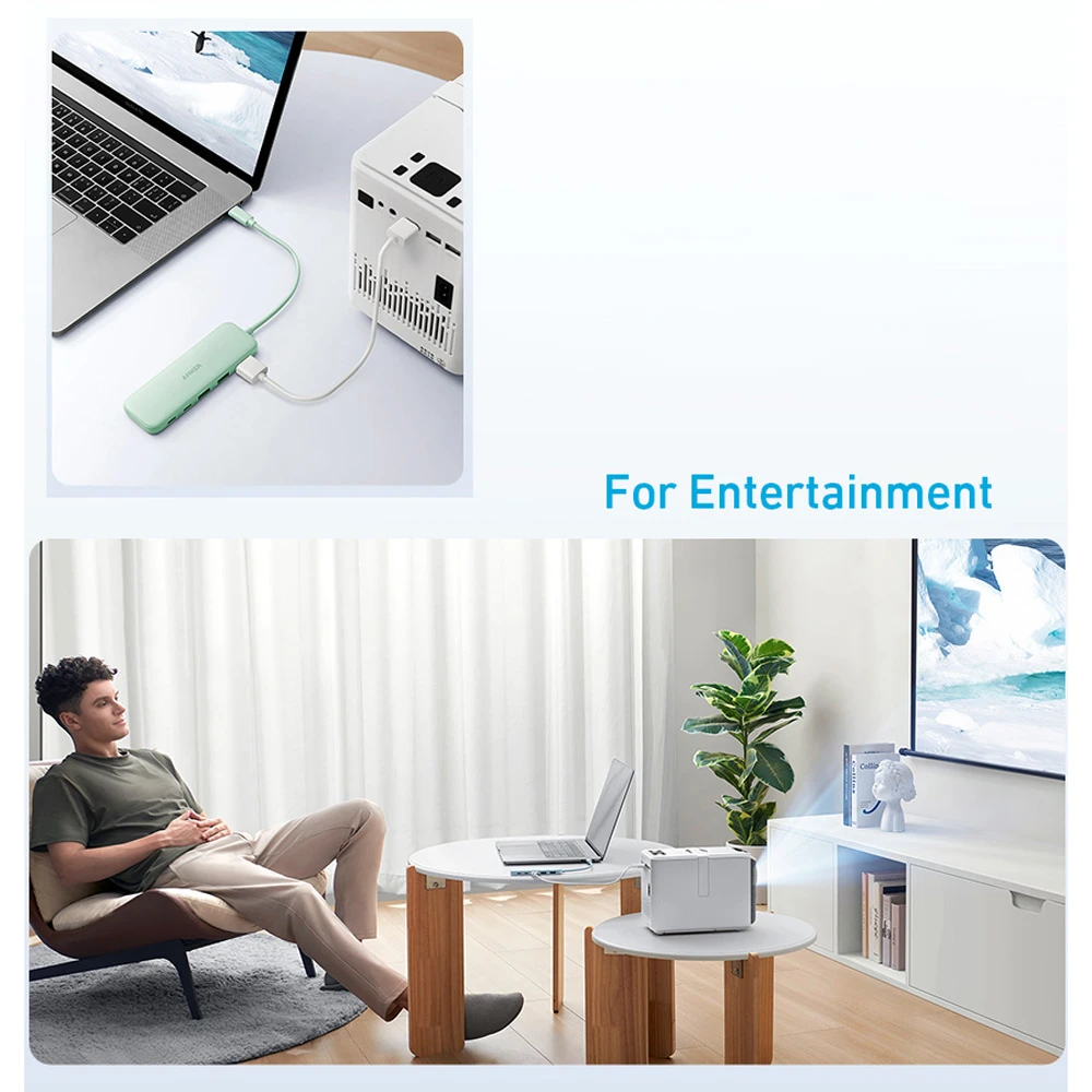 خرید هاب 5 کاره 100 وات 4K مارک Anker مدل A8355 ورودی Type-C