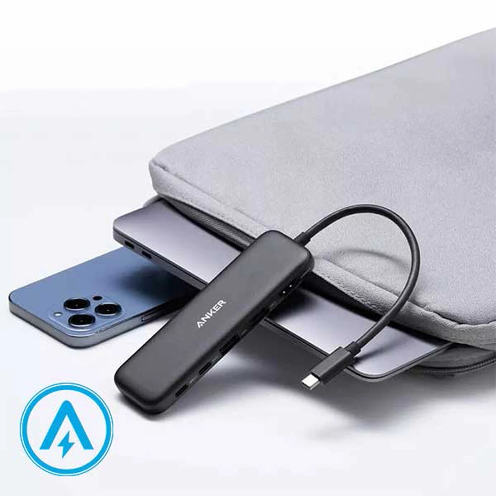 خرید هاب 5 کاره 100 وات 4K مارک Anker مدل A8355 ورودی Type-C