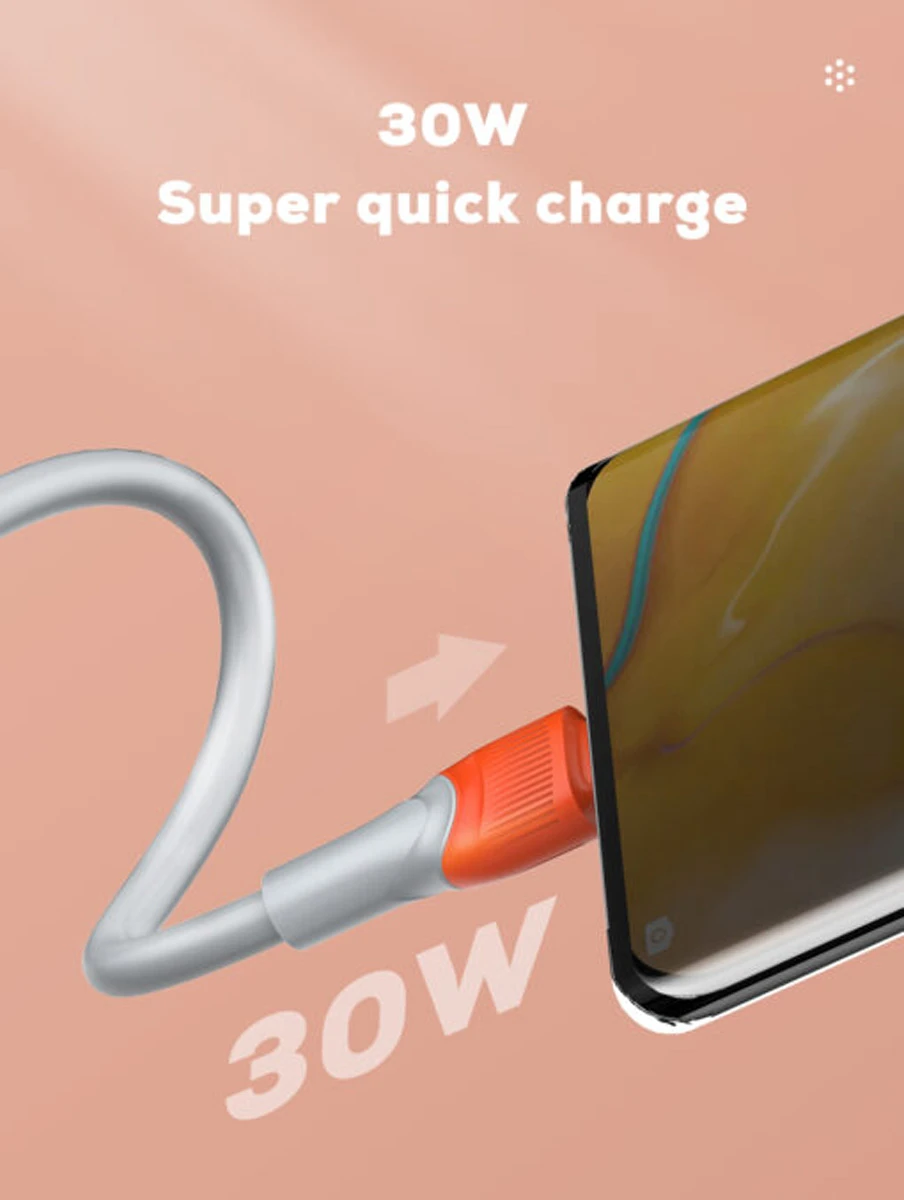 خرید کابل شارژ 30 وات 1 متر USB به Type-C مارک LDNIO مدل LS601 خرید کابل شارژ 30 وات 1 متر USB به Type-C مارک LDNIO مدل LS601