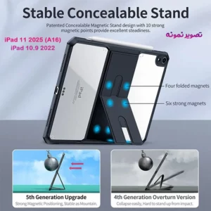 خرید کریستال شیلد شفاف پایه دار تبلت iPad 11 2025 ( A16 ) مارک XUNDD سری Beatle