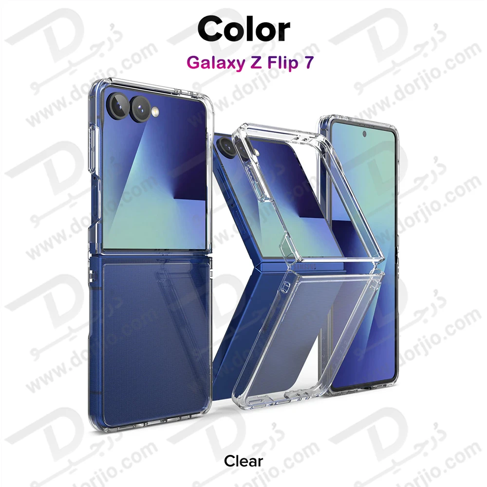 خرید کریستال کاور شفاف ایربگ دار Samsung Galaxy Z Flip 7 خرید کریستال کاور شفاف ایربگ دار Samsung Galaxy Z Flip 7
