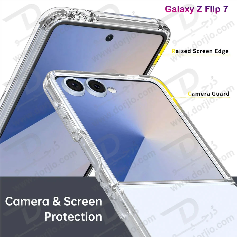 خرید کریستال کاور شفاف ایربگ دار Samsung Galaxy Z Flip 7 خرید کریستال کاور شفاف ایربگ دار Samsung Galaxy Z Flip 7