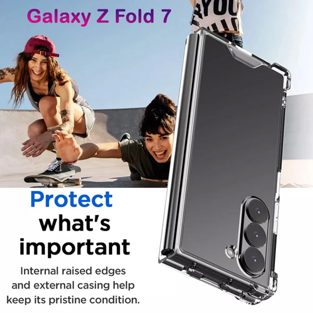 خرید کریستال کاور شفاف ایربگ دار Samsung  Galaxy Z Fold 7