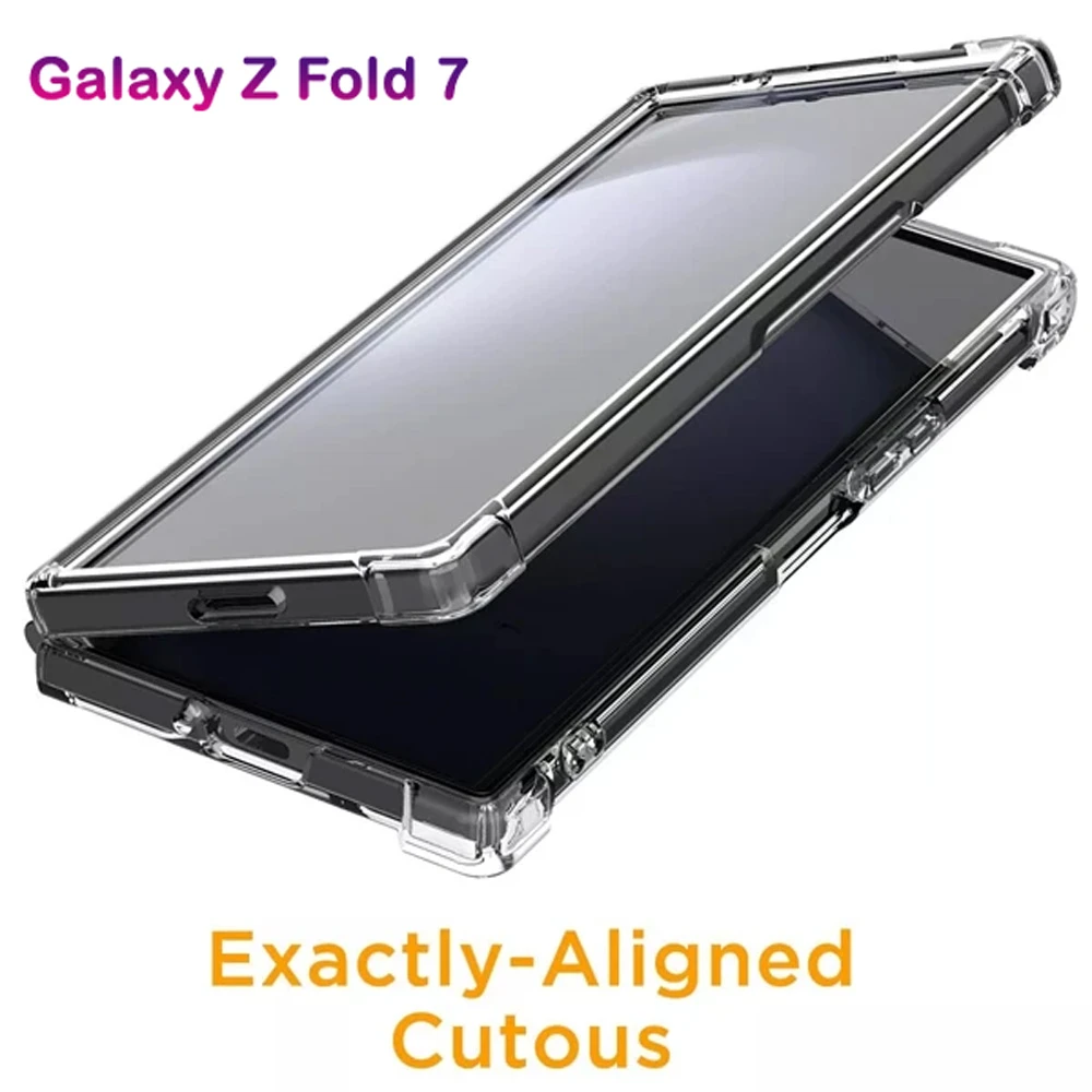 خرید کریستال کاور شفاف ایربگ دار Samsung  Galaxy Z Fold 7