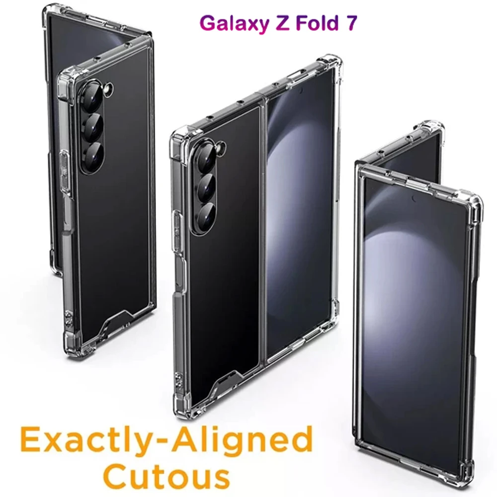 خرید کریستال کاور شفاف ایربگ دار Samsung  Galaxy Z Fold 7