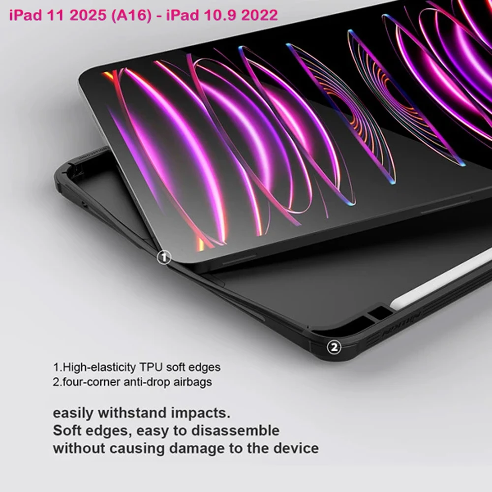 خرید گارد رینگی مگنتی نیلکین تبلت iPad 11 2025 ( A16 ) مدل Camshield Pad