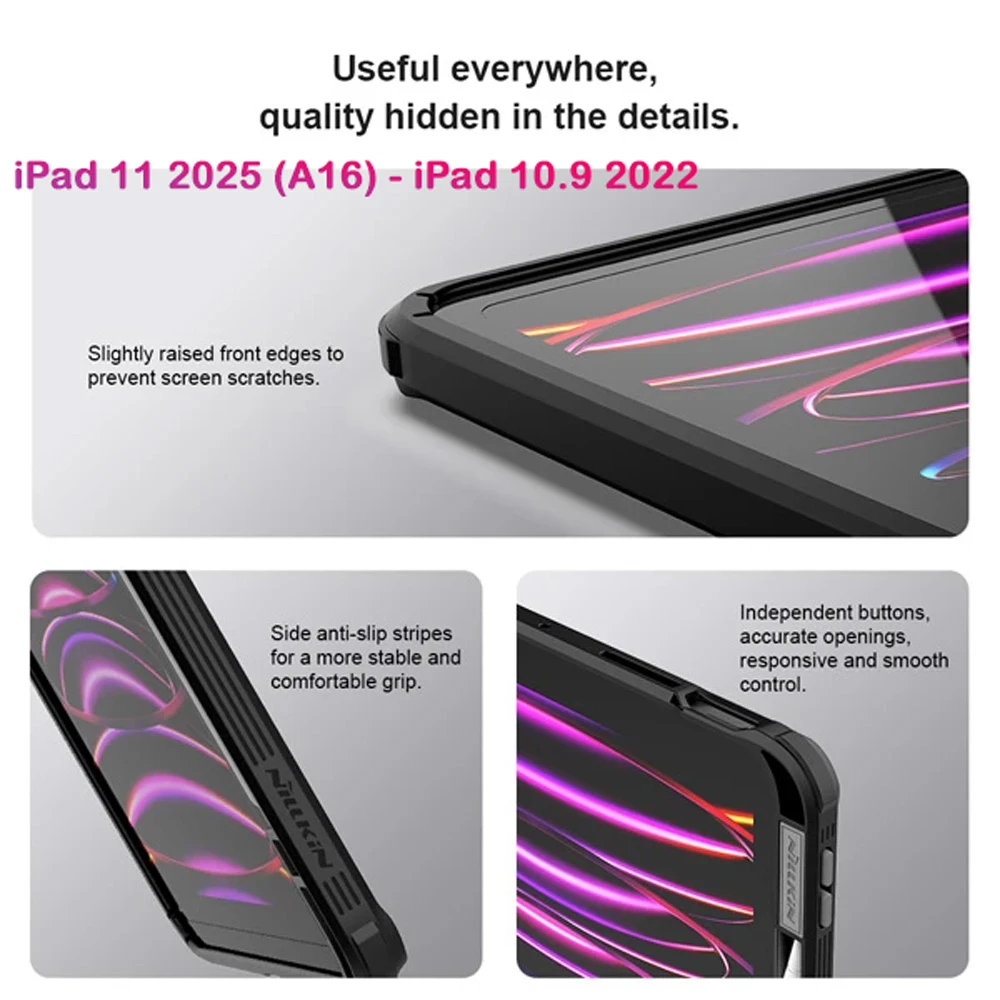 خرید گارد رینگی مگنتی نیلکین تبلت iPad 11 2025 ( A16 ) مدل Camshield Pad