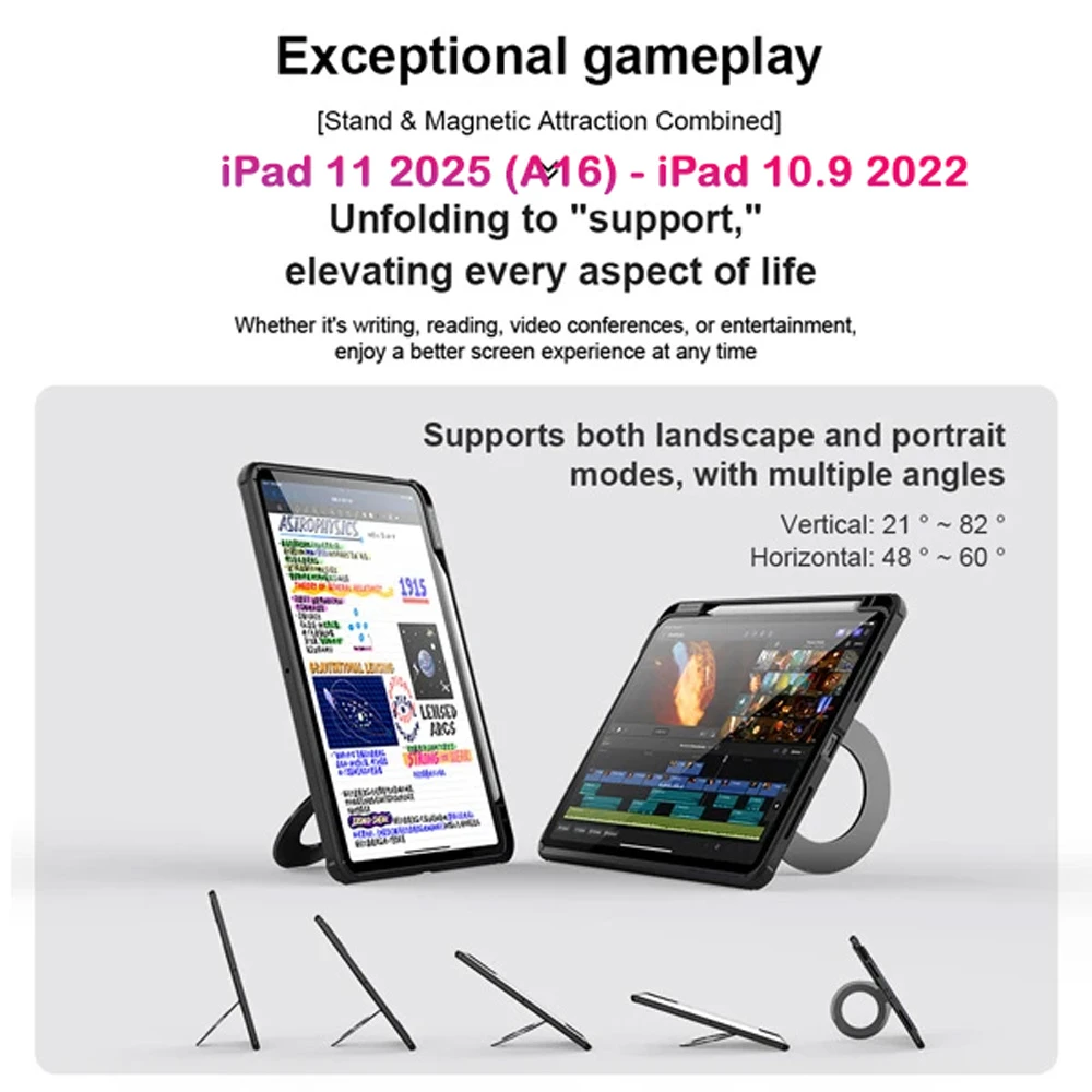 خرید گارد رینگی مگنتی نیلکین تبلت iPad 11 2025 ( A16 ) مدل Camshield Pad