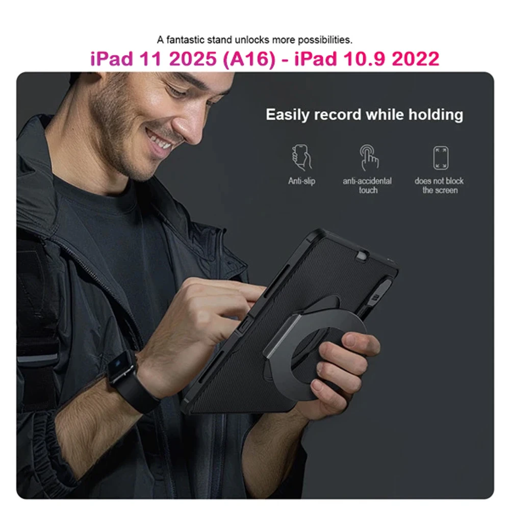 خرید گارد رینگی مگنتی نیلکین تبلت iPad 11 2025 ( A16 ) مدل Camshield Pad