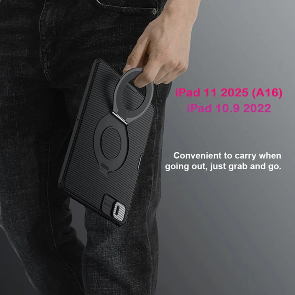 خرید گارد رینگی مگنتی نیلکین تبلت iPad 11 2025 ( A16 ) مدل Camshield Pad